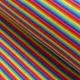 50cm Bündchenstoff mit Regenbogenstreifen