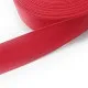 Rest: 28m Baumwollband rot 30mm kräftig + weich