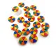 20x Kunterbunter Kinderknopf 22mm