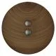Knopf mit Streifen 54mm rund braun