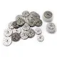 KONVOLUT Metallknopf RANKE altsilber 21 Stück