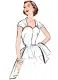M8280 McCalls Schnittmuster Vintage Kleid 50er-Jahre