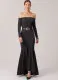M8605 McCalls Schnittmuster schulterfreies Abendkleid