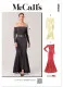 M8605 McCalls Schnittmuster schulterfreies Abendkleid