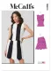 M8610 McCalls Schnittmuster Abend-Outfit Top + Rock