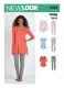 N6439 NewLook Schnittmuster Tunikashirt Legging XS-XL EASY!