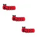 Kinderknopf Kleine Raupe rot 3er-Pack