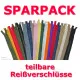 Reißverschluss-Set teilbar 20er-Pack