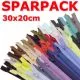 SPARPACK: Reißverschluß-Sortiment 30 x 20cm