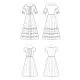 9542 Simplicity Schnittmuster Kleider mit Karree-Ausschnitt