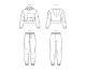 9695 Simplicity Schnittmuster Hoodie Jogger-Set