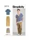 9718 Simplicity Schnittmuster Herren Poloshirt Hose