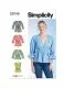 9748 Simplicity Schnittmuster Bluse mit Schößchen