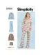 9856 Simplicity Schnittmuster Damen-Pyjama Shorty