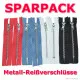 Metall-Reißverschlüsse 12cm nicht teilbar im 8er-Pack