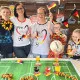 Swafing Jersey Panelstoff Fussball hellgrau-meliert 85x150cm