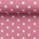 Rest: 1,60m Baumwollstoff CARRIE Sterne altrose