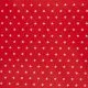 50cm Baumwollstoff beschichtet Sterne rot