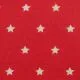 50cm Baumwollstoff beschichtet Sterne rot