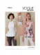 V2112 VOGUE Schnittmuster Peplum Tops