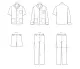 V2121 VOGUE Schnittmuster Herren-Pyjama S-3XL