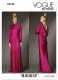 V2129 VOGUE Schnittmuster Designer Abendkleid