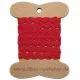 3m Zackenlitze Baumwolle 5mm rot