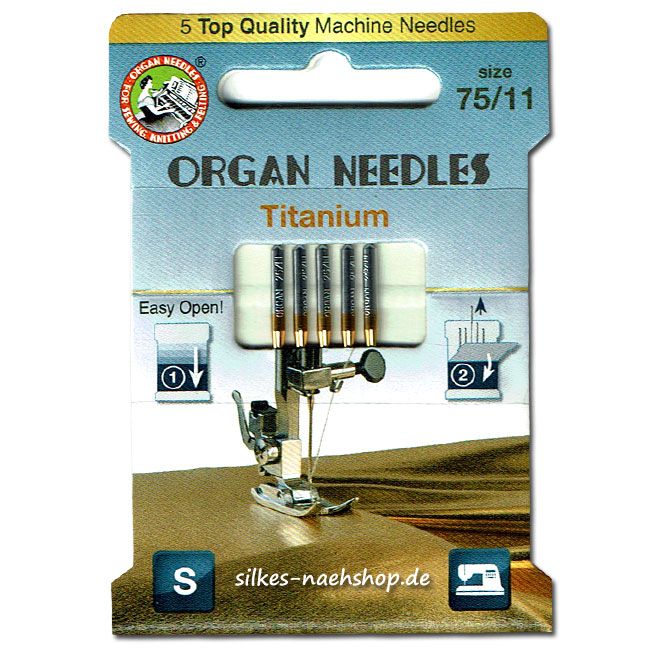 5 Schmetz Gold Titan-Sticknadeln 130-705 H-ET Stärke 90//14 Embroidery Needle