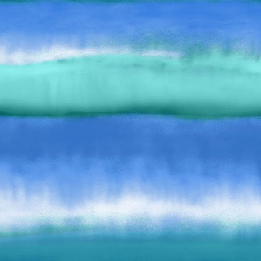 Baumwoll-Leinenstoff Batik blau-türkis - Maschinensticken, Nähen ...