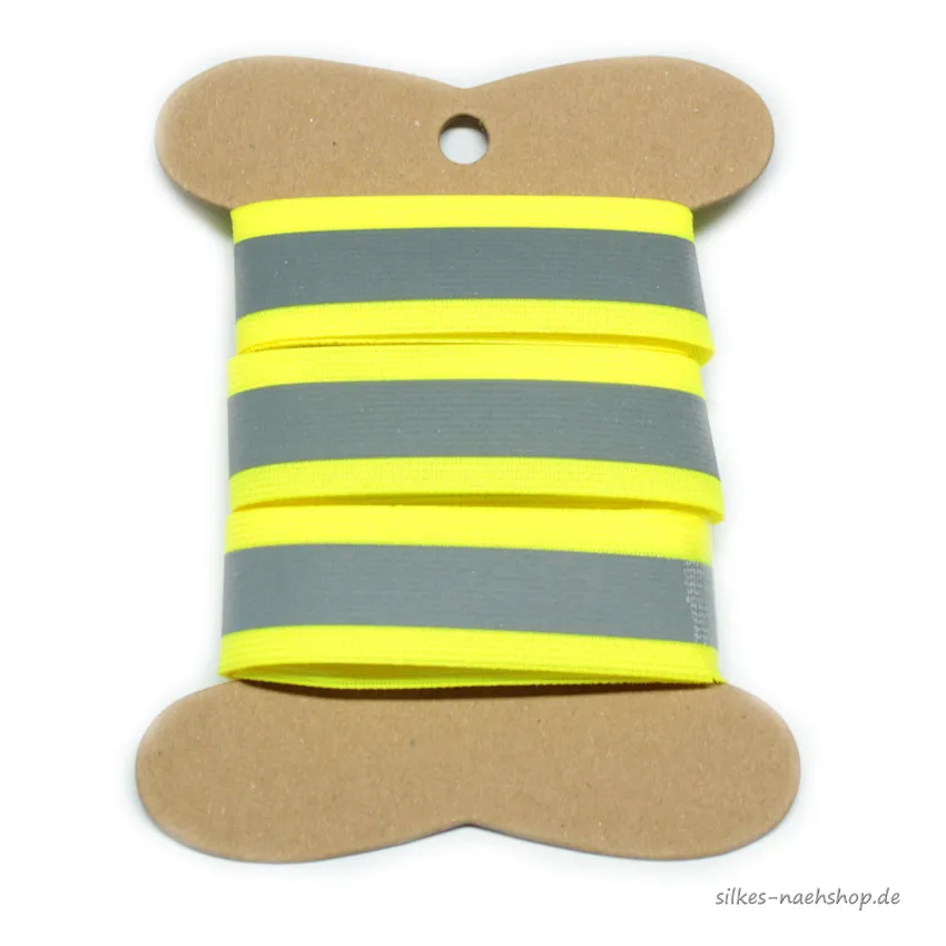 Reflektorband gelb 20mm - Maschinensticken, Nähen, Schnittmuster ... Reflektorband gelb 20mm - Maschinensticken, Nähen, Schnittmuster ...