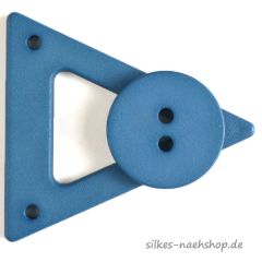 Mantel- & Jackenverschluß türkis 65mm