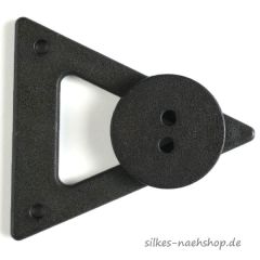 Mantel- & Jackenverschluß schwarz 65mm