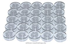 25er SPARPACK - Unterfadenspulen transparent 11,5mm