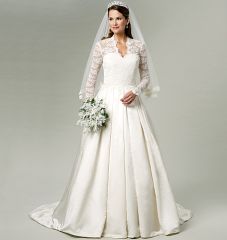 B5731 Butterick Schnittmuster Brautkleid