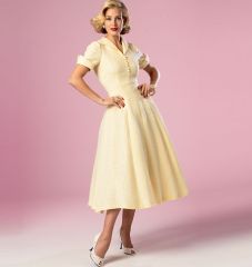 B6018 Butterick Schnittmuster Retro-Kleid