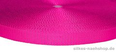 Gurtband 20mm pink - kräftige Qualität - 10m Rolle