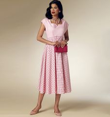 B6212 Butterick Schnittmuster Vintage-Kleid