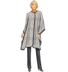 B6250 Butterick Schnitt Jacke Poncho Mantel