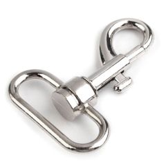 Bolzen-Karabinerhaken 30mm silber