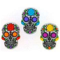 Dress It Up Knöpfe Sugar Skulls 3er-Pack