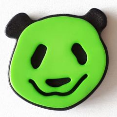 Kinderknopf Panda Bär kiwigrün