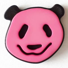 Kinderknopf Panda Bär pink