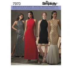 7970 Simplicity Schnittmuster Abendkleid Cocktailkleid