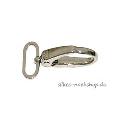 Schmuckkarabinerhaken 20mm Farbe silber