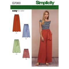 7060 Simplicity Schnittmuster Hose Rock EASY!