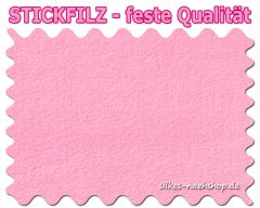 Stickfilz waschbar fest 1mm - rosa - 20cmx90cm