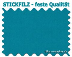 Stickfilz waschbar fest 1mm - türkis - 20cmx110cm