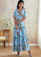 B6678 Butterick Schnittmuster Kleid Maxikleid