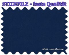 Stickfilz waschbar fest 1mm - marine - 20cmx110cm