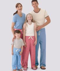 9132 Simplicity Schnittmuster FAMILY Pyjamahosen EASY